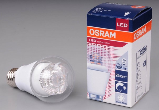 Osram Parathom Clear LED lamp